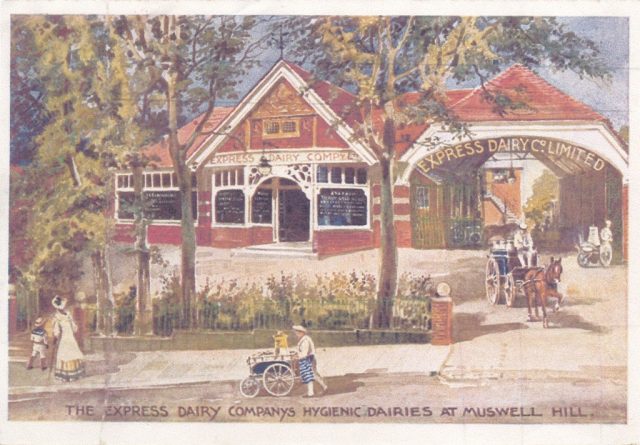 Express Dairy (now the Village pub), Muswell Hill Roundabout