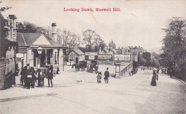 Muswell Hill, Old Train Station 1870s