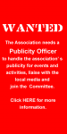 Publicity Officer