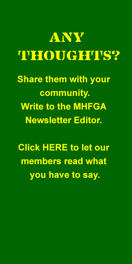 MHFGA Newsletter Editor