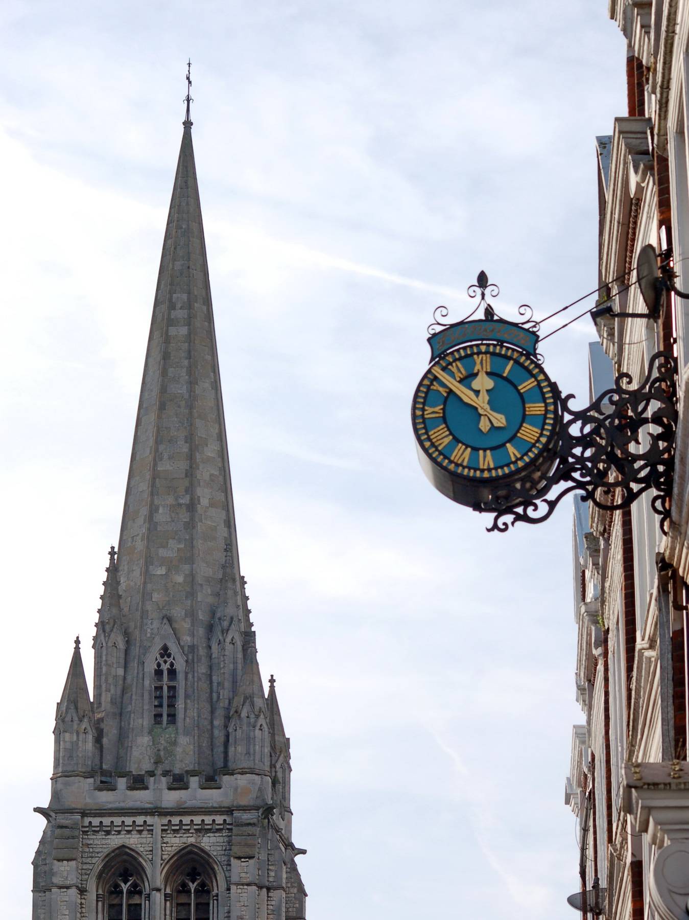Langton Clock with St James Church's spire